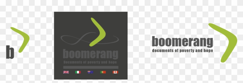 Boomerang Logo Versions - Graphic Design Clipart #4712029