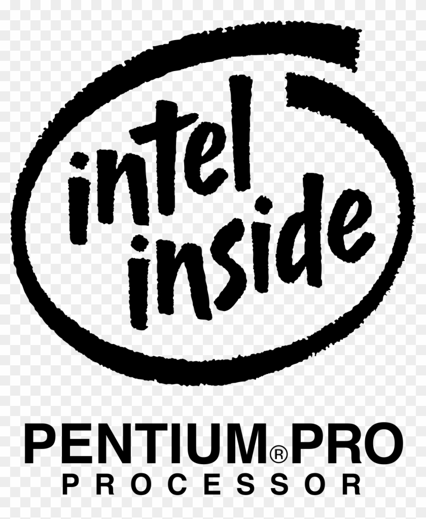 Pentium Pro Processor Logo Png Transparent - Intel Pentium Pro Processor Logo Clipart #4712056