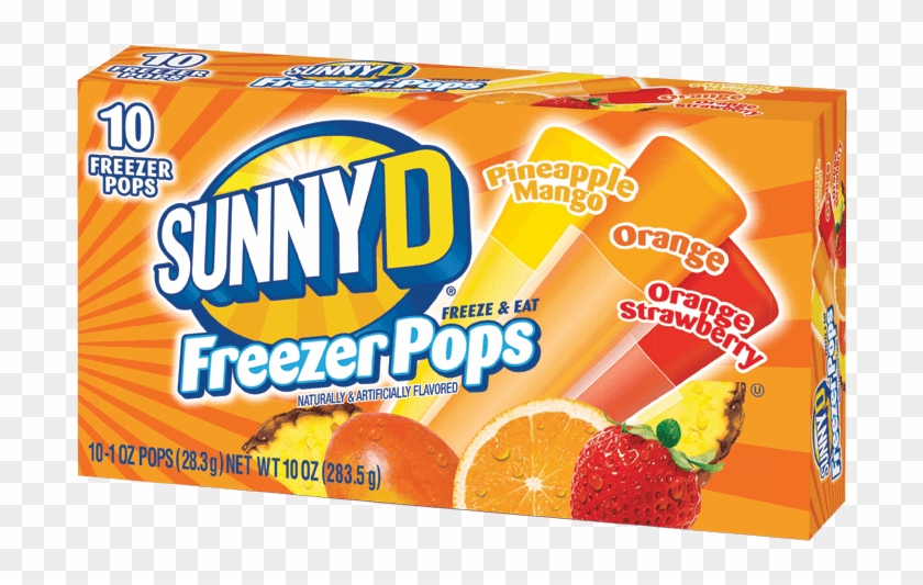 Sunnyd 10ct/1oz - Sunny D Popsicles Clipart #4712057