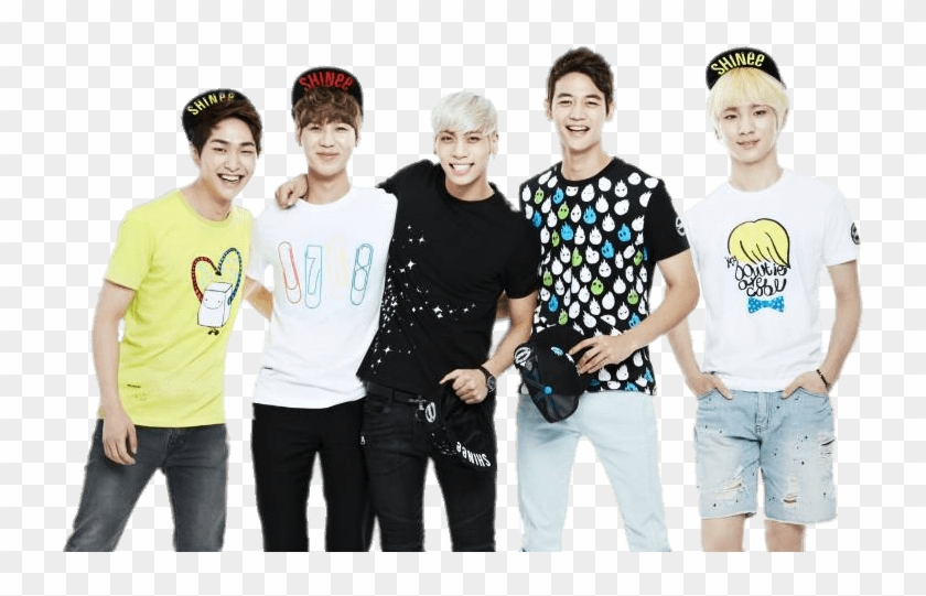 Shinee Wearing Caps - Shinee Png Clipart