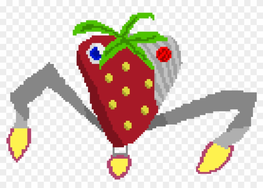 Cyborg Strawberry Sprite Clipart #4712621