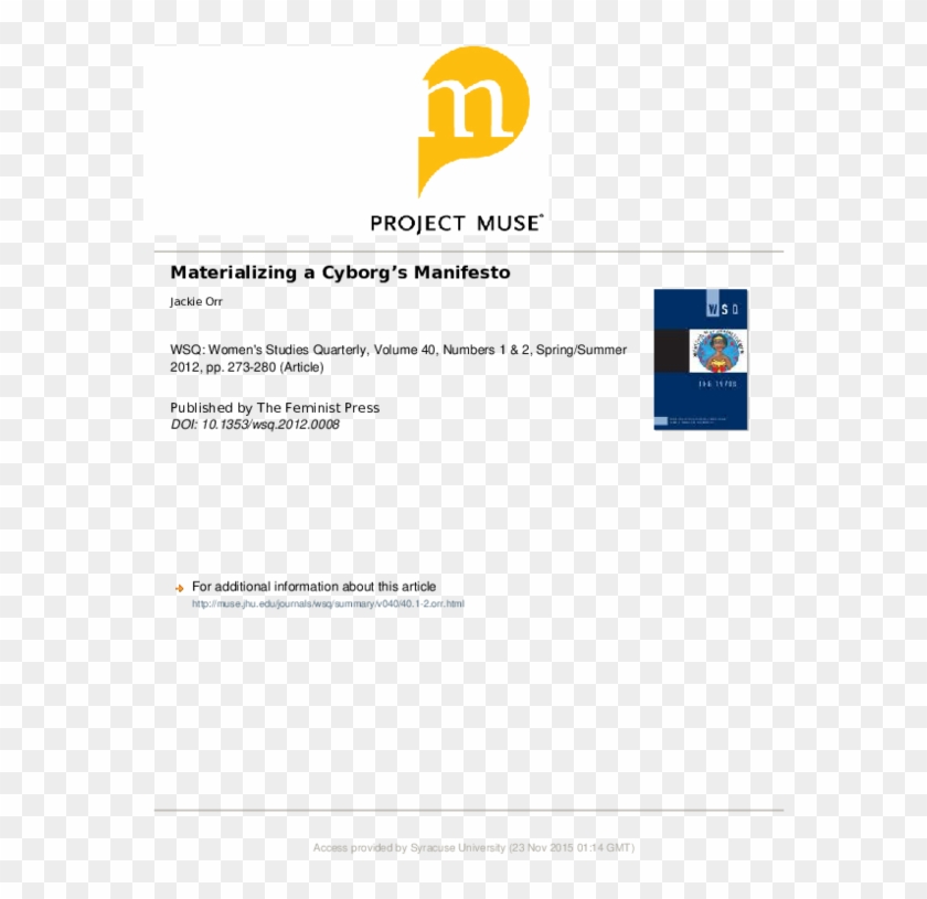 Pdf - Project Muse Clipart #4712766