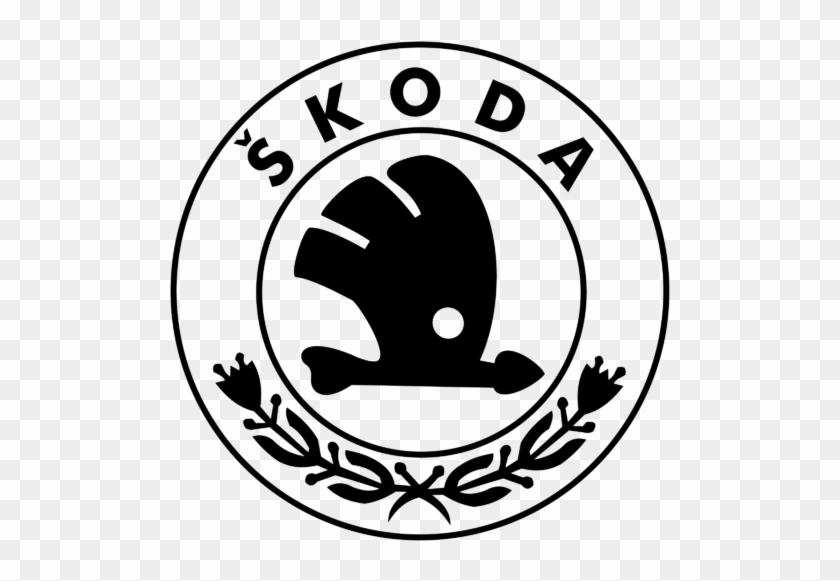 Skoda Logo Transparent Svg Vector - Skoda Logo Black And White Clipart #4713423