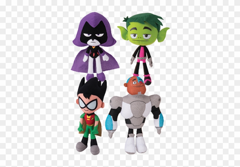 Teen Titans Go, Jumbo 13" - Teen Titans Go! Set Of 4 Plush Toys! Clipart #4714062