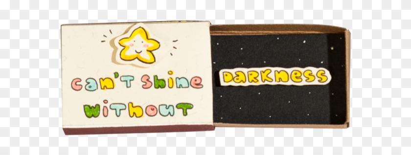 "star Can't Shine Without Darkness" Matchbox - Label Clipart #4714788