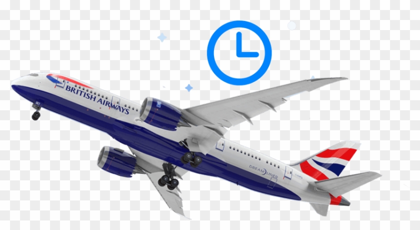 British Airways Flight Delay Compensation - British Airways Plane Transparent Clipart #4714889