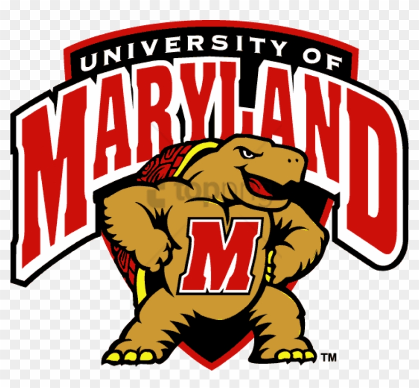 Football Image With Transparent - University Of Maryland Terps Logo Clipart