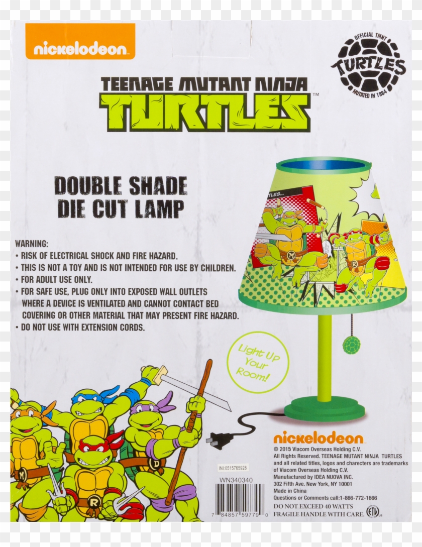 Teenage Mutant Ninja Turtles Double Shade Die Cut Lamp, Clipart #4715567