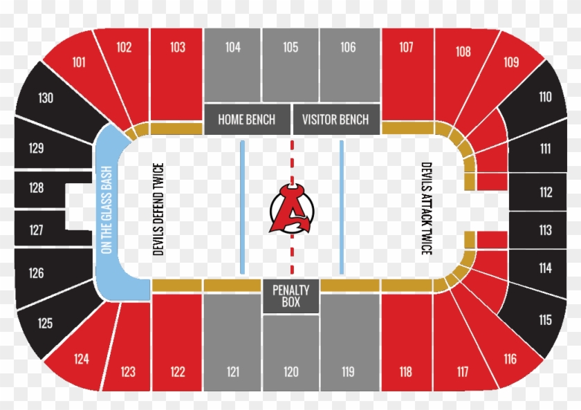 Binghamton Devils Seating Chart Clipart #4716169