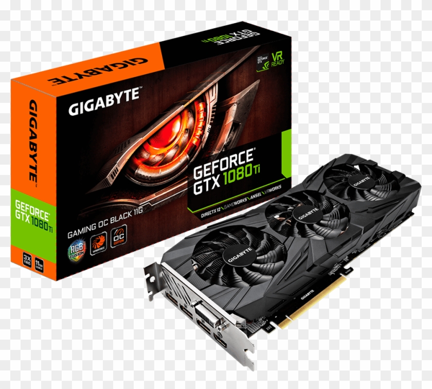 Evga 1080 Ti Black Edition Overclock - Gigabyte Gtx 1080 Ti Clipart #4716545