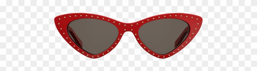 These Cat Eye Sunglasses Feature Red Acetate Frames - Transparency Clipart