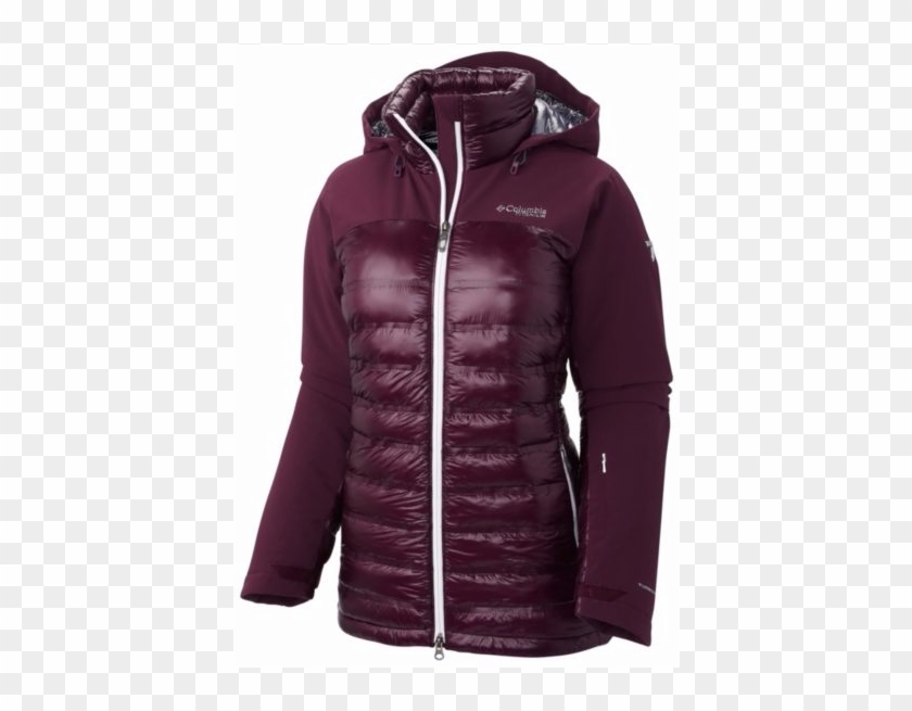 A Close-up Of The Heatzone 1000 Turbodown Jacket - Columbia Heatzone 1000 Turbodown Hooded Jacket Women's Clipart