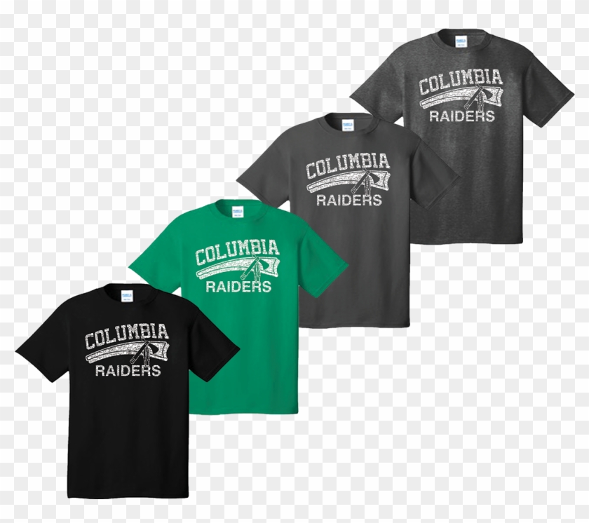 Columbia Raiders Tee - Polo Shirt Clipart #4720390