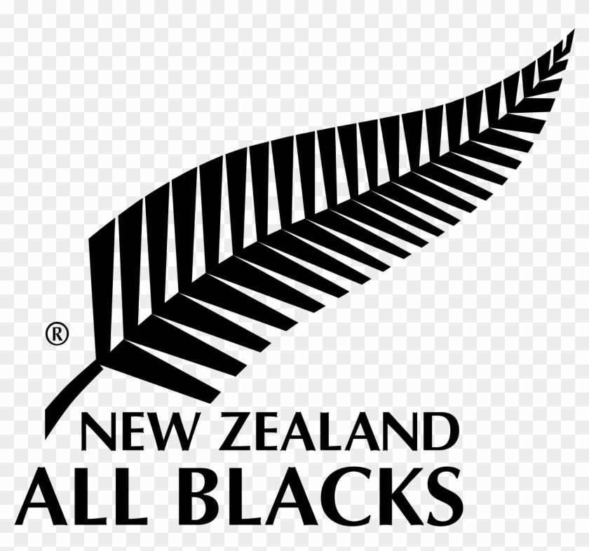 All Blacks Logo Png Transparent - New Zealand All Blacks Rugby Logo Clipart