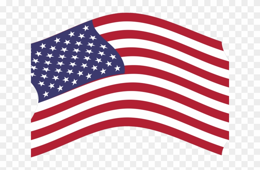 Us Flag Clipart - Billowing Flag - Png Download