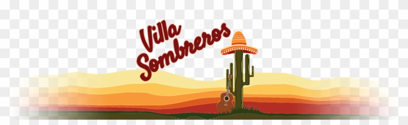 Villa Sombreros Header - Illustration Clipart #4721105
