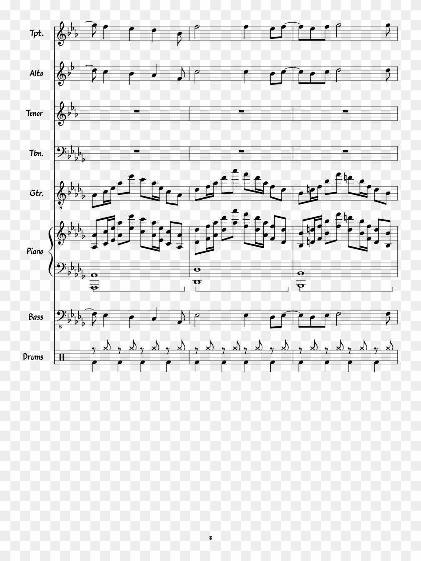 Code Geass Op 1 Sheet Music Composed By Original Artist - Sheet Music Clipart #4721258