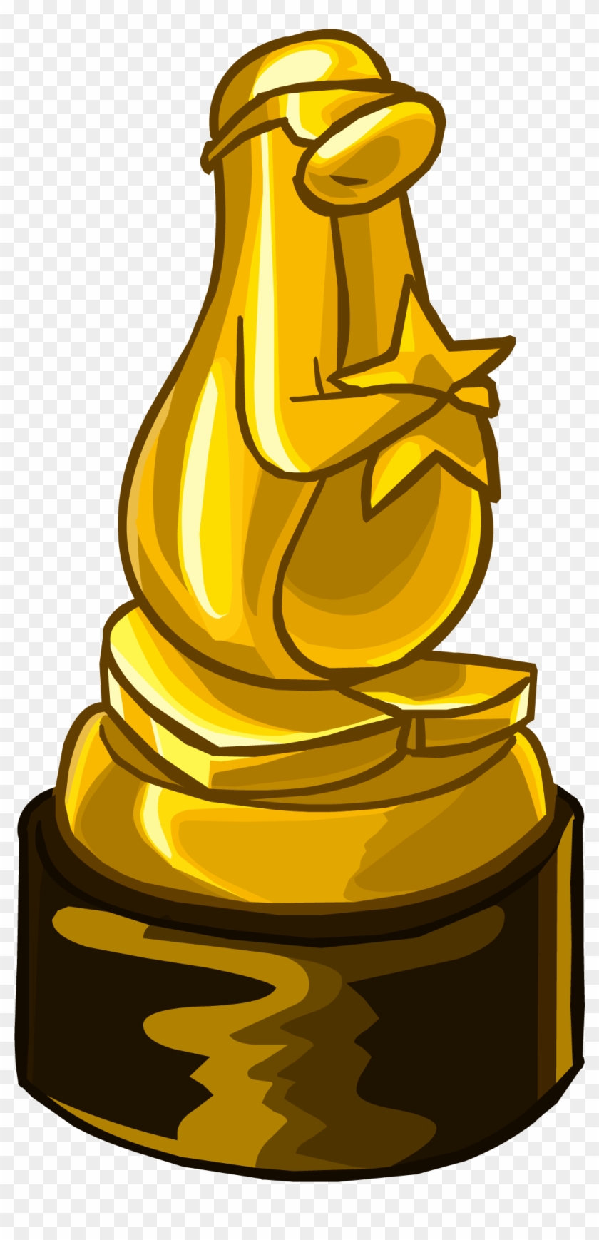 Gold Award Png - Club Penguin Penguin Award Clipart #4721547