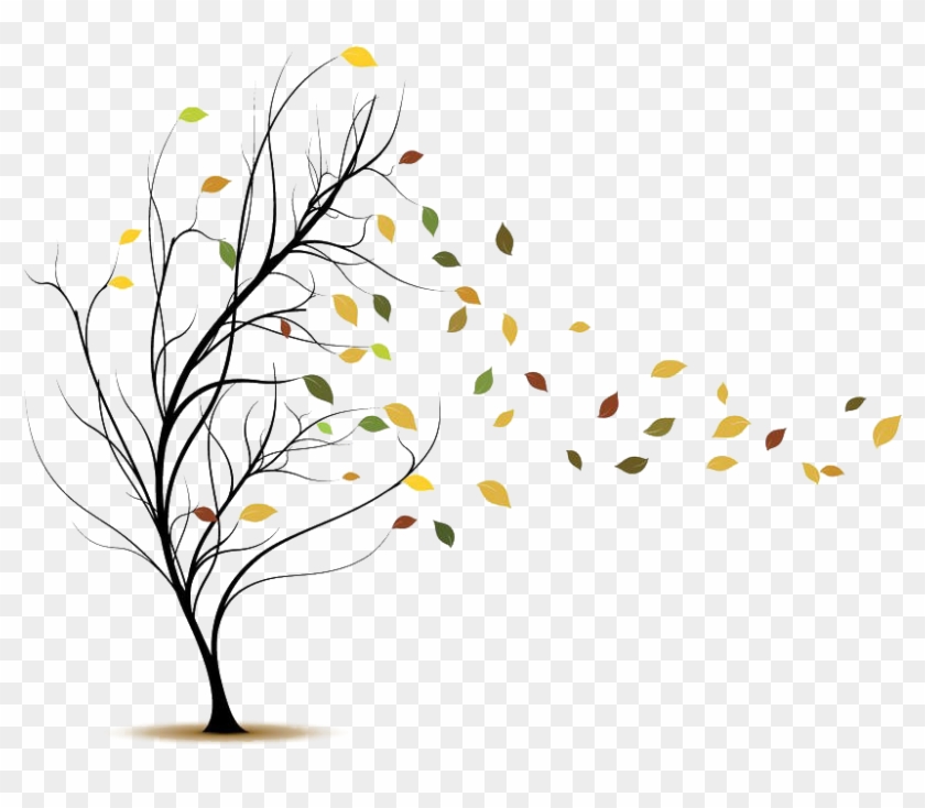 Blowing Leaves Png - Tree Blowing In The Wind Png Clipart #4721606