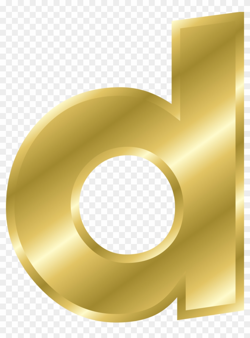 Letter Clipart Gold - Gold Letter D Clipart - Png Download #4721967