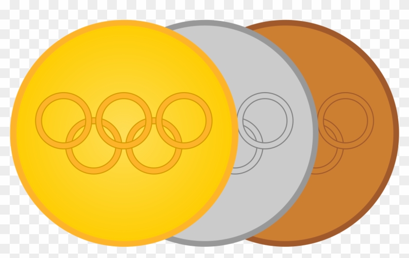 File Goldsilverbronze Medals Svg Wikimedia Commons - Circle Clipart #4722152