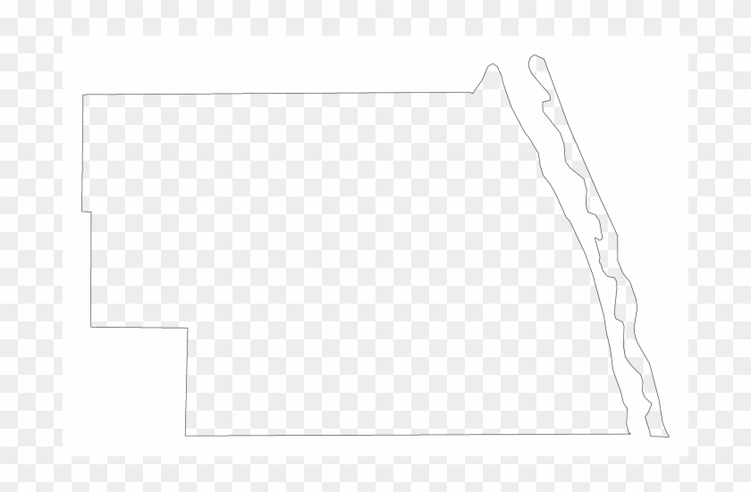 A Plain Frame Map Of Indian River - Plot Clipart #4722353