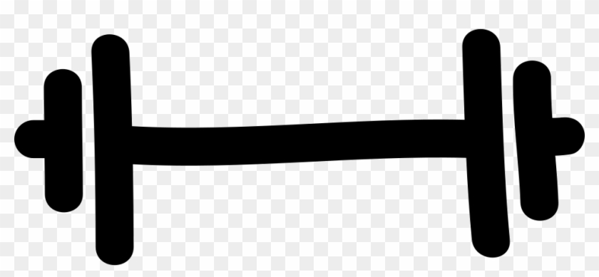 Banner Free - Dumbbell Drawing Png Clipart