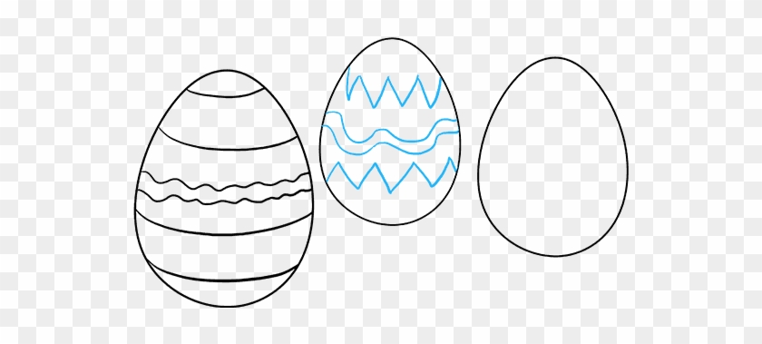 How To Draw Easter - Easter Egg Drawing Easy Clipart