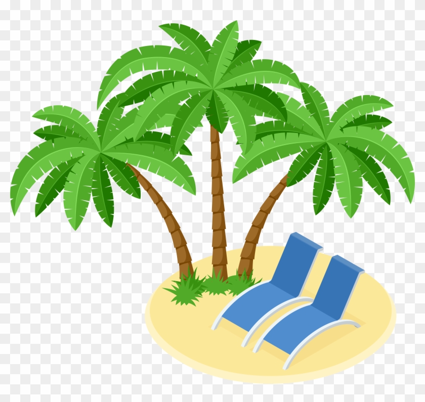 Beach Island Transparent Image Clipart