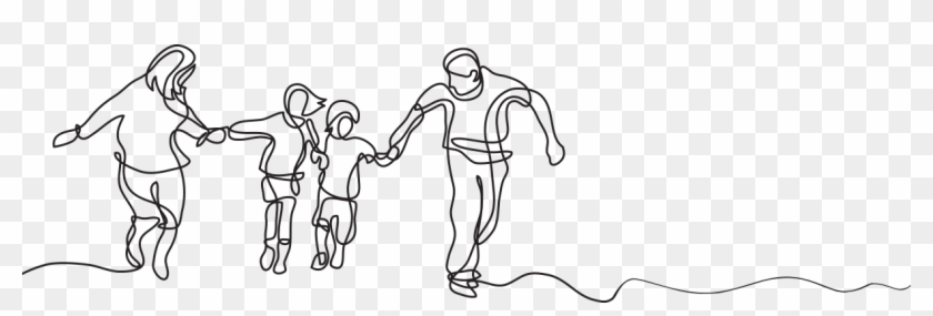 Success = Self Image - Family In Line Art Clipart