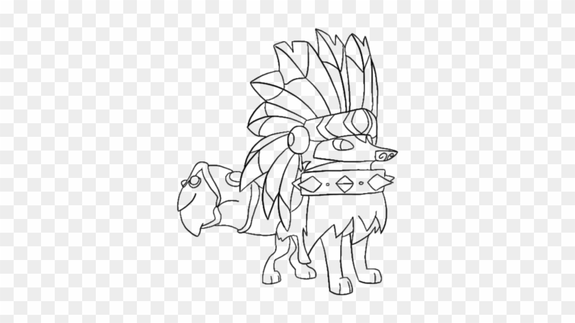Animal Jam Headdress Coloring Pages - Sketch Clipart #4723056