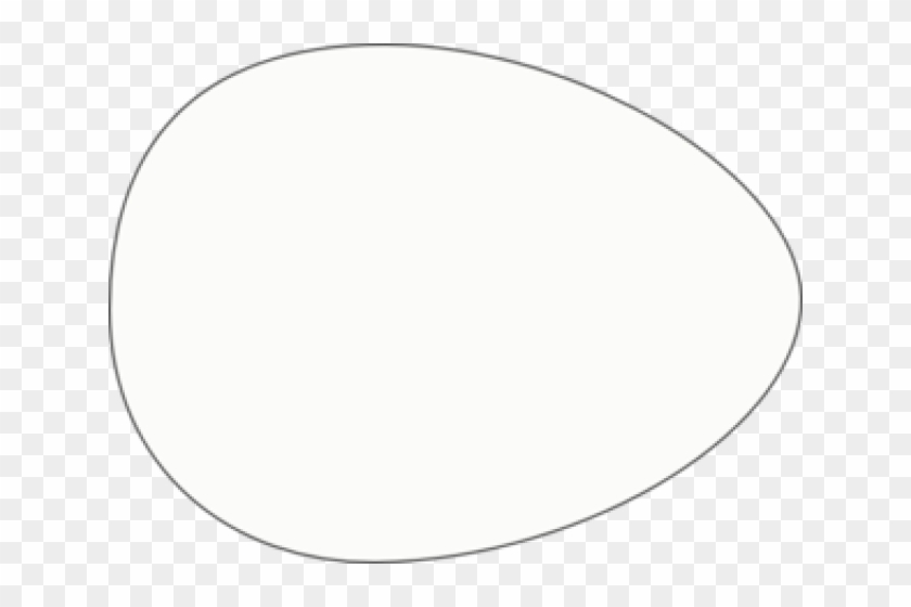 Egg Clipart Outline - White Circle Png Transparent #4723067