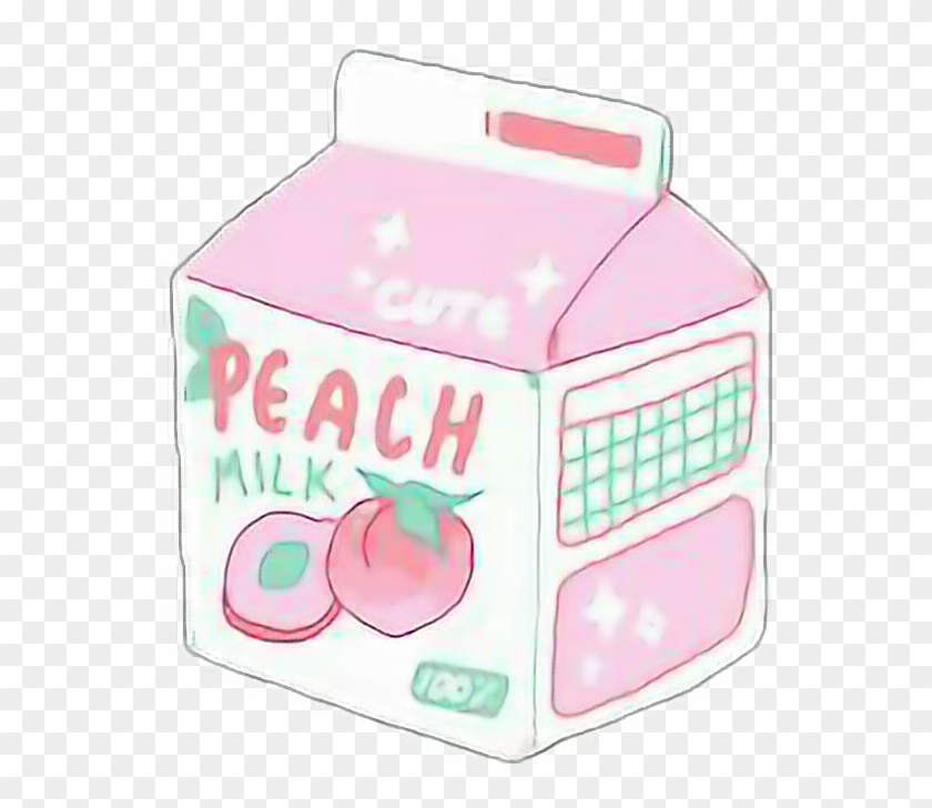 #aesthetic #aestheticsticker #milk #peach #peachmilk - Aesthetic Peach Png Clipart #4723209