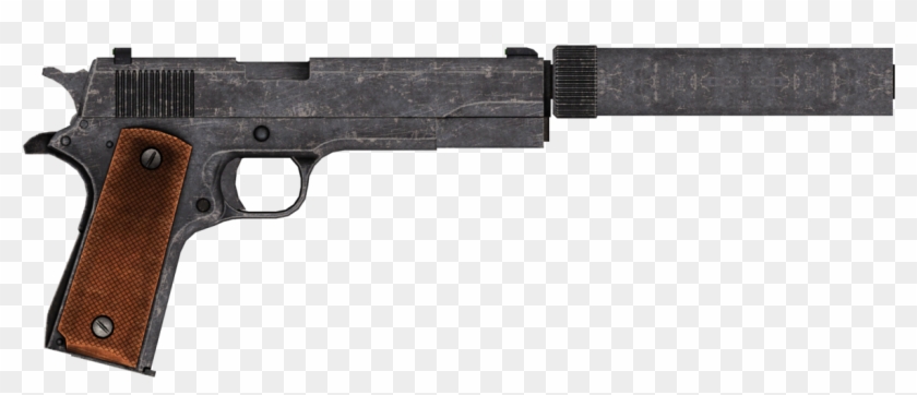 45 Ap Silencer - Fallout New Vegas 45 Auto Pistol Clipart