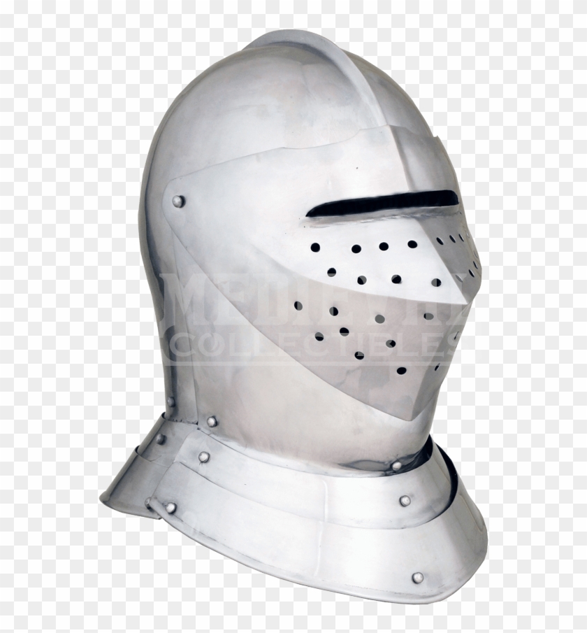 English Knights Jousting Close Helm Ah From - English Medieval Helmet Clipart