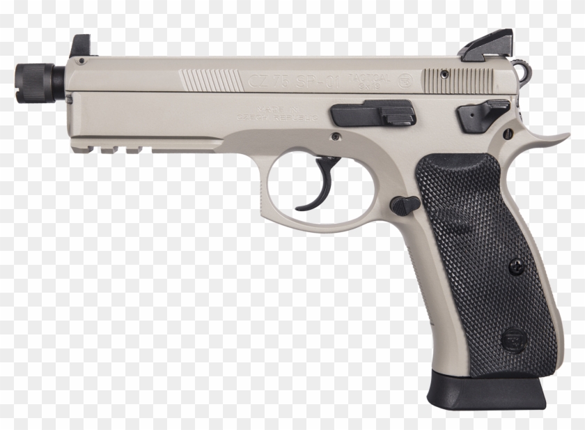 Cz 75 Sp 01 Tactical Urban Grey Suppressor Ready - Cz 75 Omega Urban Grey Clipart