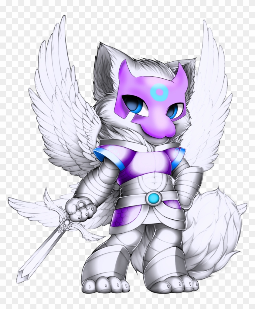 Working On A Paintie For My Angelic Fox, Refia - Cartoon Clipart