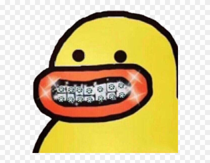 #rich #diamond #duck #cartoon #swag #smile #cute - Bilibili Clipart