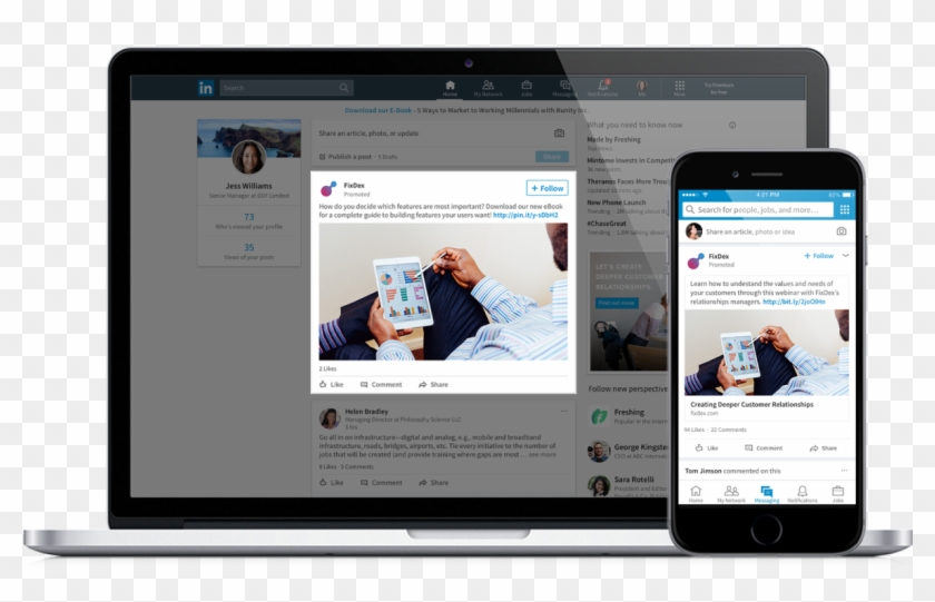 Linkedin Sponsored Content - Linkedin Single Image Ad Clipart