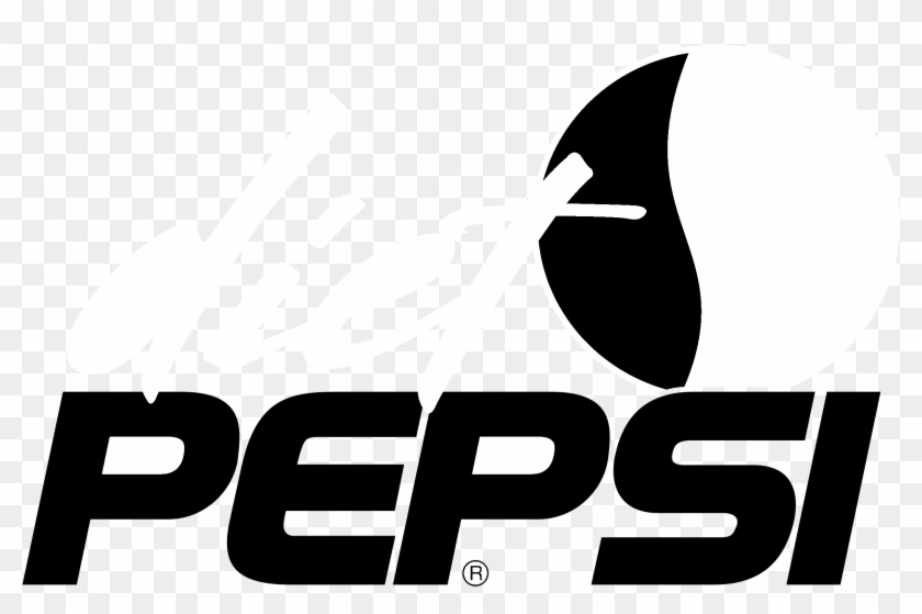 Diet Pepsi Logo Black And White - Pepsi Clipart #4725171