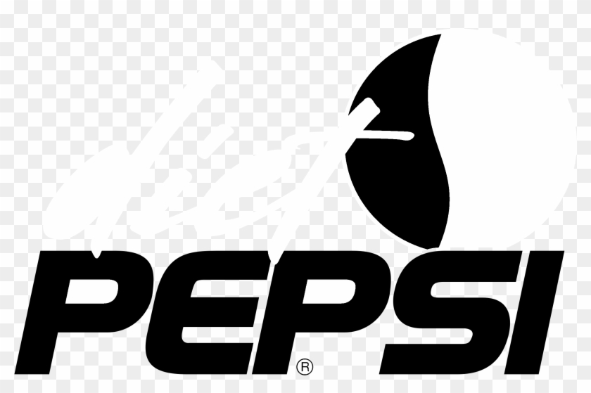 Diet Pepsi Logo Black And White - Pepsi Clipart