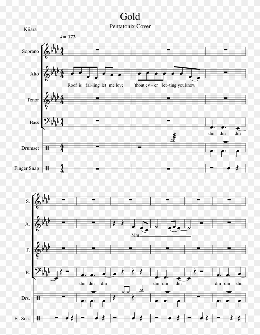 Pentatonix - Jubilate Deo Sheet Music Peter Anglea Clipart