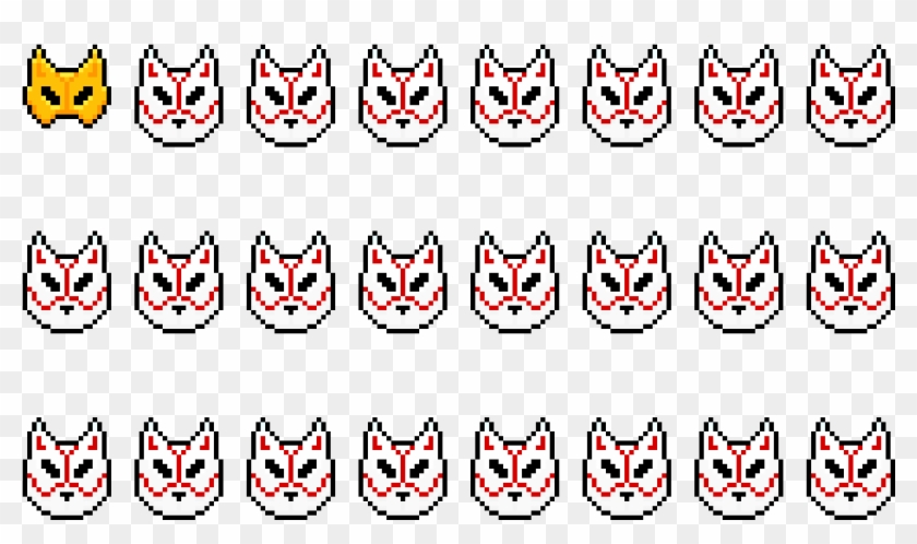 Kitsune Mask Collab - Cartoon Clipart