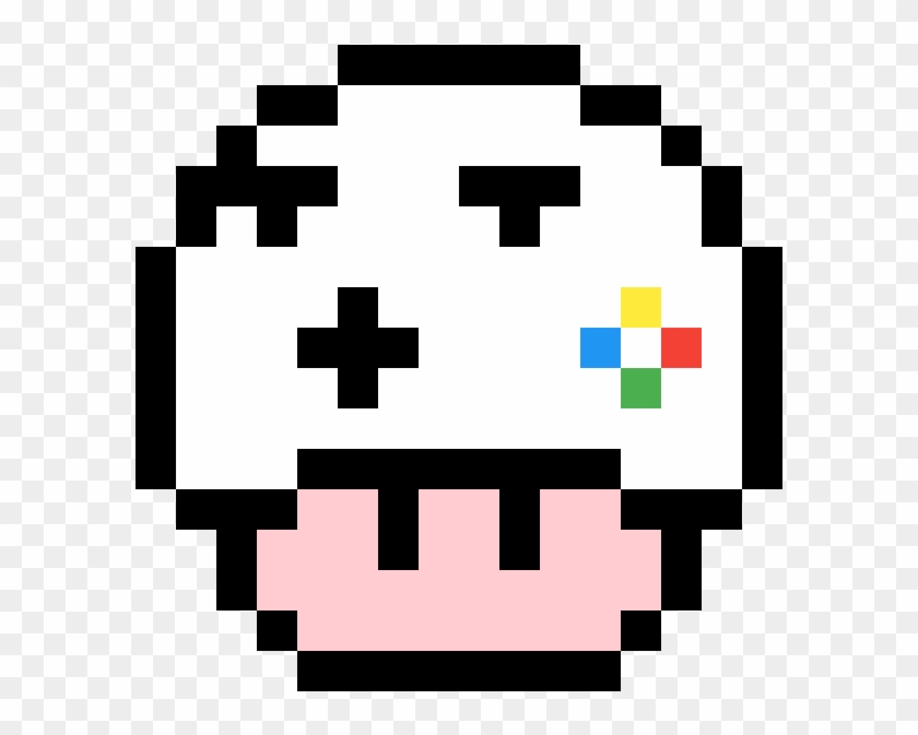 Xbox Controller Mushroom - Panda Mario Mushroom Pixel Art Clipart