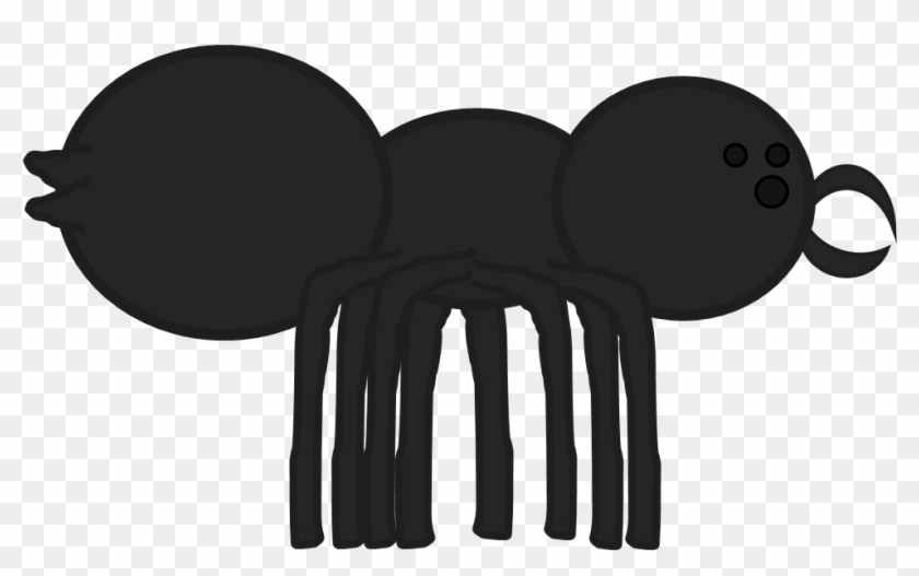 Giant Spider Pose - Cartoon Clipart #4726236