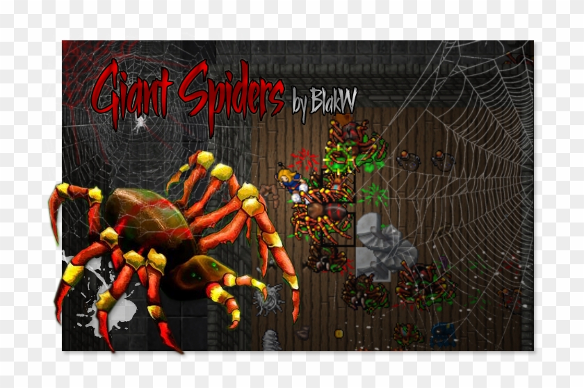 [ibot] Yalahar Giant Spiders For Druid - Tibia Giant Spider Art Clipart