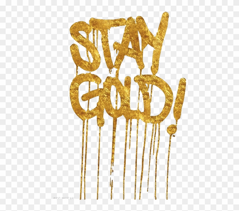 Dripping Gold Tumblr Download - Calligraphy Clipart #4726390