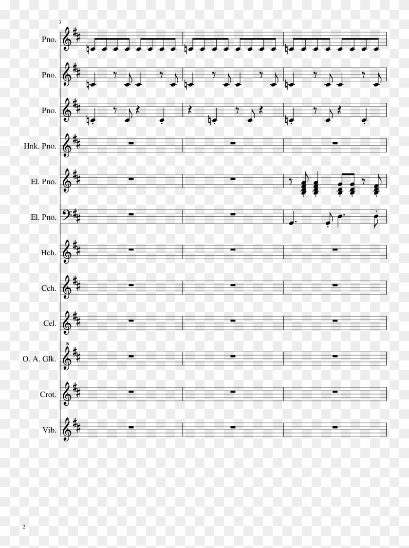 Lg-171075350 Sheet Music 2 Of 14 Pages - 君 は ロック を 聴か ない ピアノ Clipart #4727098