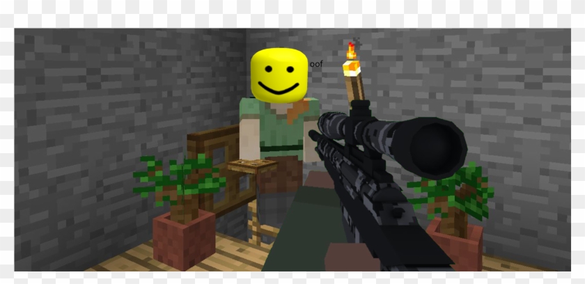 Is This Minecraft 2 Or Roblox - Firearm Clipart