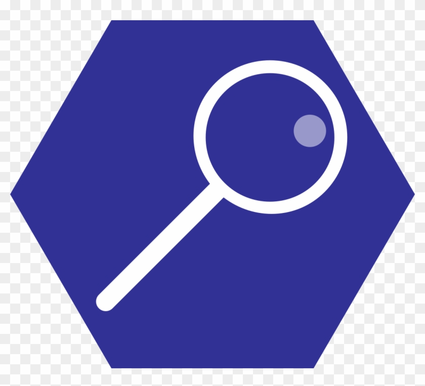 Looking Glass Hexagonal Icon - Circle Clipart #4727312